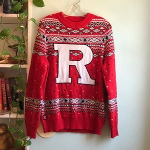 Unisex Medium Rutgers University Holiday Sweater